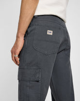 Męskie Spodnie Materiałowe Lee Cargo Pant Dark Muted Gray 112355783 L72K008531